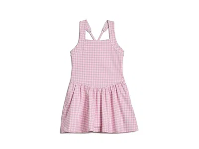 Abercrombie Ypb Printed Drop Waist Mini Dress (big Kids) Girl's Dress Pink Nectar: 13-14 (big Kids) In Blue