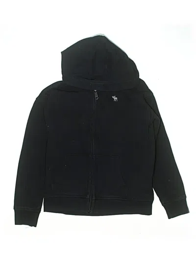 Pre-owned Abercrombie Kids' Zip Up Hoodie In Black
