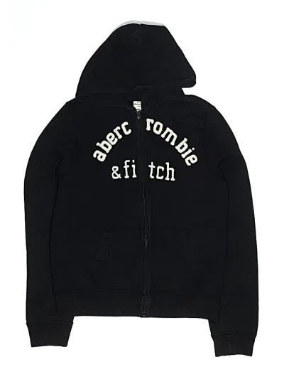 Pre-owned Abercrombie Kids' Zip Up Hoodie In Black