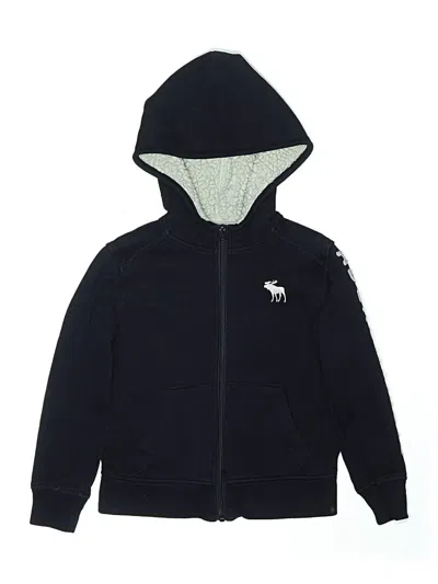 Pre-owned Abercrombie Kids' Zip Up Hoodie In Blue