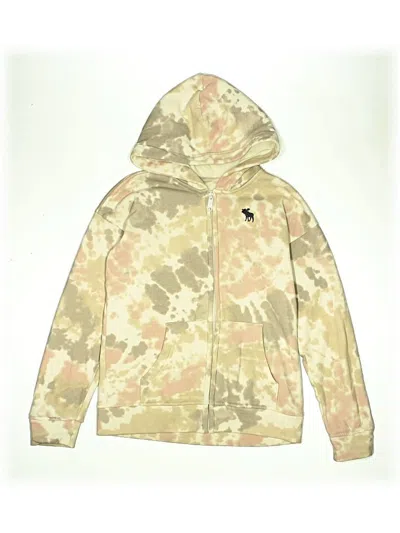 Pre-owned Abercrombie Kids' Zip Up Hoodie In Brown