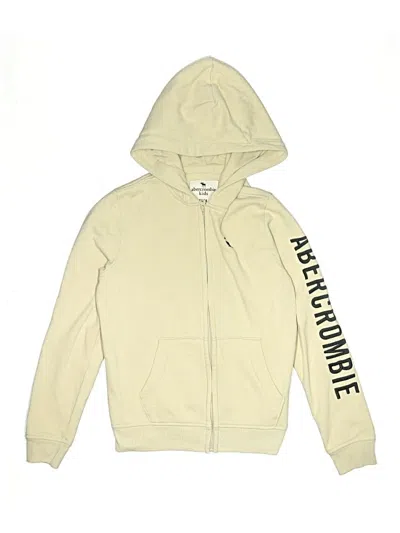Pre-owned Abercrombie Kids' Zip Up Hoodie In Brown
