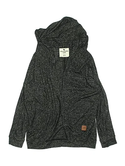 Pre-owned Abercrombie Kids' Zip Up Hoodie In Gray