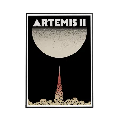 Abi Overland Jersey Black / Neutrals / Red Artemis Ii - Art Print L In Multi