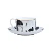 Abi Overland Jersey Black Peeking Fine Bone China Tea Cup And Saucer