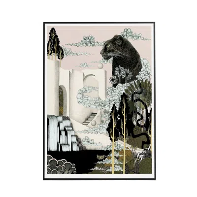 Abi Overland Jersey Land Of The Panther Colour - Fine Art Print L In Black