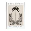 Abi Overland Jersey Neutrals Le Tigre Et Palmier - Art Print S