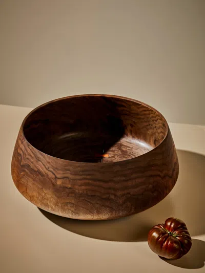 Abigail Castaneda Wood Bowl In Brown