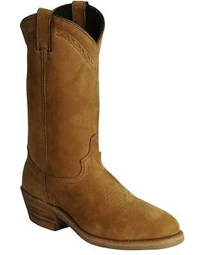 Pre-owned Abilene Men's Western Work Boot - Steel Toe - 2104st In Dirty Brn