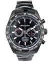 Abingdon Co. Women's Jordan Chronograph Multifunctional Black Stainless Steel Bracelet Watch 40mm In Boulevard Black