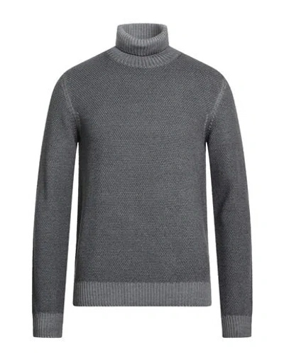 Abkost Man Turtleneck Grey Size 38 Virgin Wool