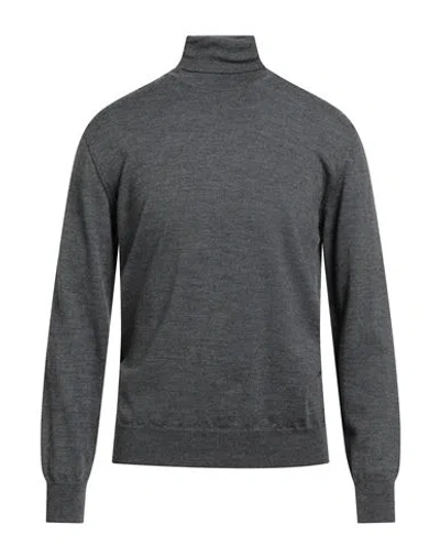 Abkost Man Turtleneck Grey Size 42 Virgin Wool