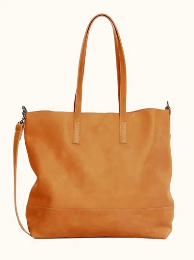 Able Abera Crossbody Tote In Cognac