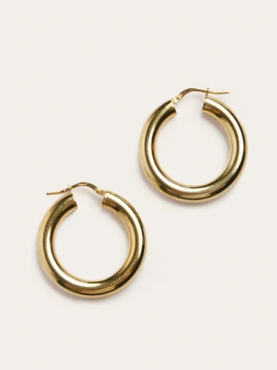 Able Air Hoops In Gold