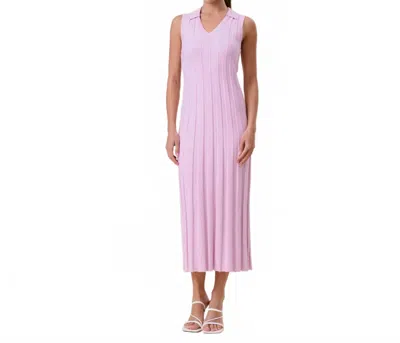 Able Aurora Polo Sweater Dress In Light Pink