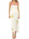 Able Cabo Knit Midi Dress In White In White