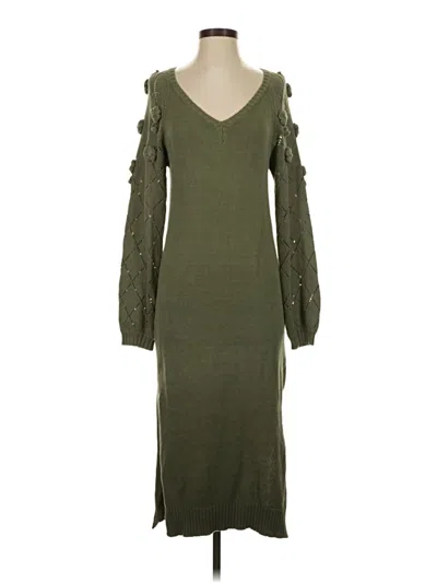 Pre-owned Able Casual Dress In Green