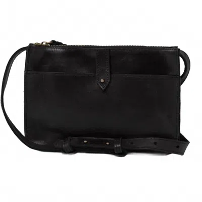 Able Chaltu Top Zip Crossbody Bag In Black