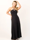 Able Danica Halter Dress In Black