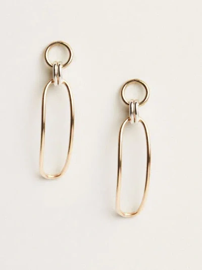 Able Date Night Earrings In Two Tone
