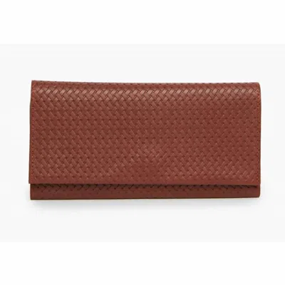 Able Debre Embossed Wallet In Whiskey In Brown