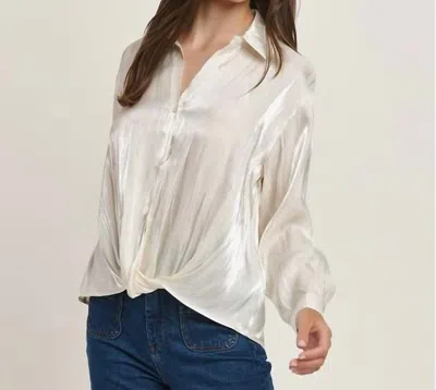 Able Dressy Blouse In Ivory In Multi