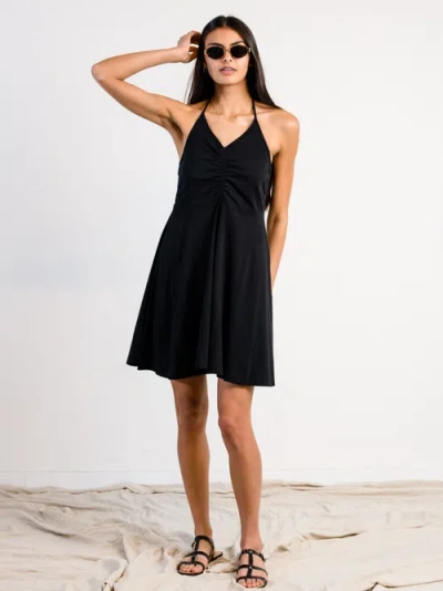Able Elliana Halter Ruched Dress