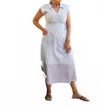 Able Emma Side Tie Ladies Dress In Blue In Blue