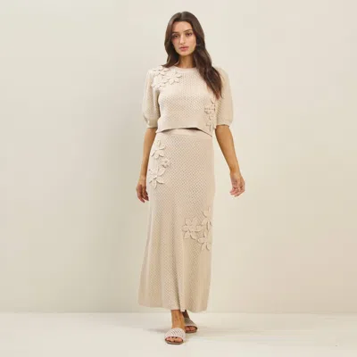 Able Fiona Skirt Set In White