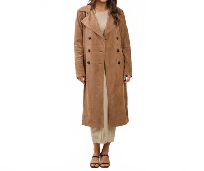 Able Hagen Belted Trench Coat In Mocha In Brown