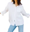 Able Harris Oversized Button Down Shirt In White In White