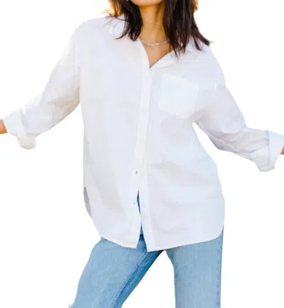 Able Harris Oversized Button Down Shirt In White