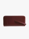 Able Helina Large Zip Around Wallet In Wine