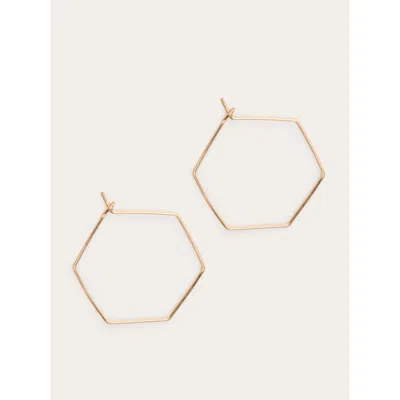 Able Honeycomb Hoops In Goldilled