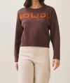 Able Howdy Crew Neck Sweater In Brown In Brown