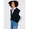 Able Jess Sweater Vest In Black