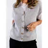 Able Jess Sweater Vest In Heather Grey
