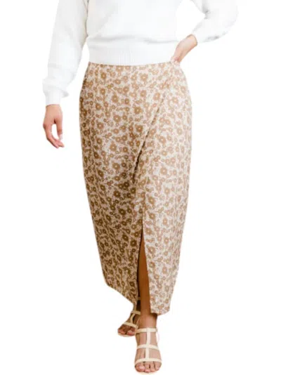 Able Jianna Wrap Maxi Skirt In Russet In Brown