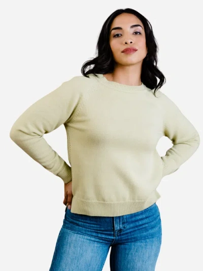 Able Kelly Relaxed Pullover Sweater In Pear