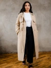 Able Kimberly Trench Coat In Brown Sugar