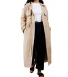 Able Kimberly Trench Coat In Brown Sugar In Multi