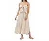 Able Kristen Bow Midi Dress In Cream In White