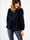 Able Lauren Babydoll Top In Black