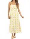 Able Lemon Linen Maxi Dress In Yellow In Yellow