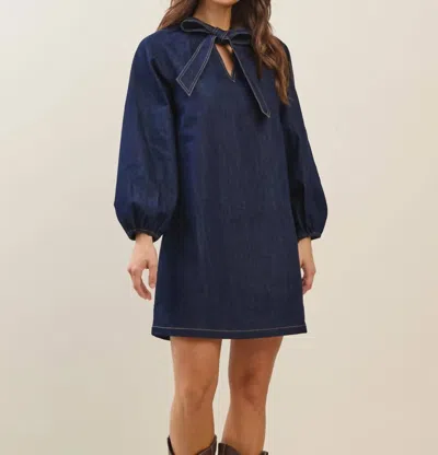Able Lena Denim Dress In Blue