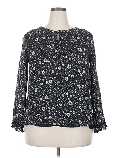Pre-owned Able Long Sleeve Blouse In Black
