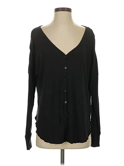 Pre-owned Able Long Sleeve Blouse In Black