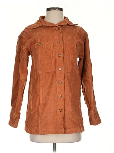 Pre-owned Able Long Sleeve Blouse In Brown