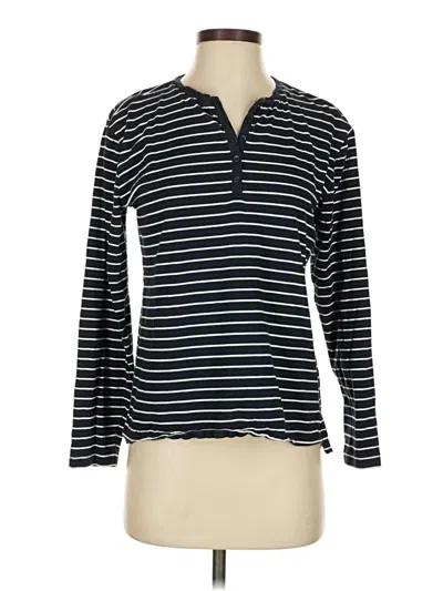 Pre-owned Able Long Sleeve Henley Shirt In Blue