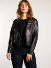 Able Maha Leather Jacket In Black